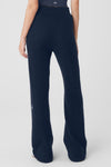 Pantalon gaufré taille haute en cachemire ALO
