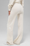 Pantalon gaufré taille haute en cachemire ALO